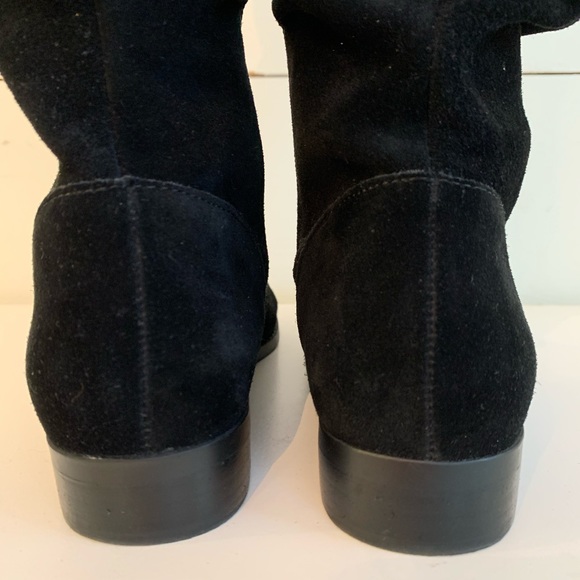 Steve Madden Black Suede Slouch Beacon Boots - EUC - Picture 5 of 8